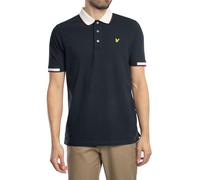Lyle & Scott Uomo Polo Mezza Punta, Dark Navy, XL