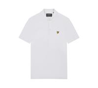 Lyle & Scott Uomo Polo tinta unita in cotone biologico, bianca