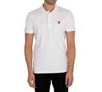 Lyle & Scott Uomo Polo tinta unita in cotone biologico, bianca