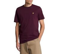 Lyle & Scott Uomo T-Shirt Tinta Unita Borgogna L