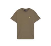 Lyle & Scott Uomo T-Shirt Tinta Unita con Logo, Khaki Ash, XL