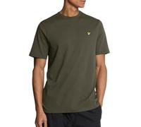 Lyle & Scott T-shirt uomo semplice – tinta unita verde oliva – L