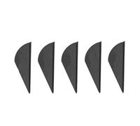 Lylithuif Alette per frecce in plastica ad alte prestazioni durevoli fai da te tiro con l' da caccia frecce di mira per sport all'aria aperta 5 pezzi (Nera)