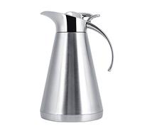 Lylithuif Bollitore per tè e caffè in acciaio inossidabile Isolamento sotto vuoto Brocca termica Finitura lucida premium Antiruggine Maniglia ergonomica durevole per uso in Capacità 1 litro