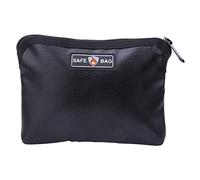 Lylithuif Borsa portatile per batteria al litio a prova di esplosione a prova di fuoco su doppia faccia in fibra di vetro siliconica per campeggio da viaggio Nero 12 x 17 x 0,9 cm