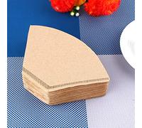 Lylithuif Carte da filtro per caffè non sbiancate Coni Tazze 100 pezzi Carta per legno di alta qualità Elementi essenziali per la preparazione del caffè ecologico per macchina da caffè