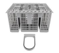 Lylithuif Cestello per posate per lavastoviglie ABS 8 scomparti 2 coperchi Organizzatore universale per utensili per piccoli oggetti Sostituzione del cestello per posate compatibile con la