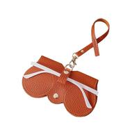 Lylithuif Custodia per occhiali da sole portatile Custodia per organizer Custodia protettiva Custodia in pelle PU alla moda con clip per donne e uomini che viaggiano all'aperto