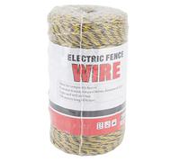 Lylithuif Electric Fence Polywire 6 Strand Stainless Steel 200M High Conductivity Durable Poly Wire for Farm Protection and Animal Safety (MLD-040C)