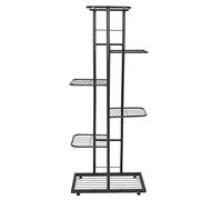 Lylithuif Flower Stand Flower Shelf Planter Shelf 6 Tier Sturdy Wrought Iron Plant Display Rack for Indoor Outdoor Garden Decoration Size 22x43 5x103cm (Grigio scuro)
