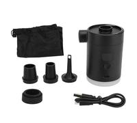 Lylithuif Gonfiabili Pompa Portatile Mini gonfiatore Elettrico Ricaricabile con Display a LED Luce per Materasso Piscina galleggianti Attrezzatura da Campeggio Accessori da Viaggio (Nera)