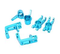Lylithuif Kit tazza sterzo RC Portante snodo sterzo di precisione in lega di alluminio CNC per HSP Unlimited 94762 1/8 RC Porta anteriore posteriore C per auto Blu 4 pezzi