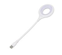 Lylithuif Lampada da lettura USB Protezione per gli occhi Lampada a LED flessibile a collo di cigno per laptop Notebook Lavoro Viaggi Campeggio ABS Luce bianca 325 mm
