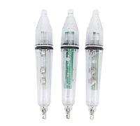 Lylithuif Lampada da Pesca Subacquea a LED 3 Pezzi Lampada Esca Luminosa USA e Getta con Batteria incorporata per componenti elettronici in plastica per la Pesca in Acqua Dolce d'Acqua
