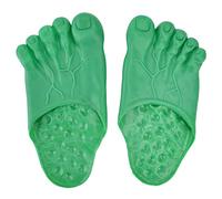Lylithuif Pantofole grandi per i piedi Halloween Puntelli per costumi cosplay Accessori per feste Design esagerato del piede grande per feste di Halloween Feste cosplay Materiale in vinile (Verde)