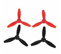 Lylithuif per aereo RC 4 pezzi Accessorio di ricambio leggero durevole ad alta efficienza adatto per Bebop 2 Drone Plastica Nero Rosso Bianco Diametro 7,5 cm (2 neri 2 rossi)