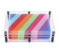 Lylithuif Pin Art Board Scultura 3D Giocattolo educativo Creativo da Tavolo per Ufficio Camera dei Bambini Cornice in plastica Nera 20x15x5,5 cm