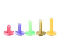 Lylithuif Tee da golf in gomma Tenden Tee da campo pratica Set di supporti per palline Materiale durevole super morbido Ritorno elastico automatico a 90° per tappetino da allenamento per