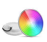 LyLmLe Lampada Piscina LED PAR56 Riempito Resina, 35W Luci LED Sommergibile PAR56 Multicolore RGB Luce Subacquea 140°angolo del fascio, IP68 Impermeabile 12VAC Faro Piscina, Interruttore ON/OFF