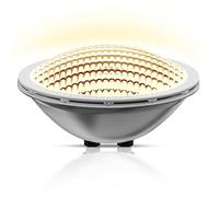 LyLmLe Luci LED Piscina PAR56, 30W Lampada per Piscina Subacquea a led Illuminazione Acciaio inossidabile 316L, 2400lm, 120°angolo del fascio, Impermeabile IP68, 12V DC/AC, 3000K Bianco Caldo