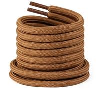 LyloLyla Heavy Duty Work Boot Laces, 2 Pairs Strong Round Shoelaces for Hiking, Trainers, Walking, Safety Shoes, and 4.5mm Thick Replacement Strings