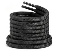 LyloLyla Heavy Duty Work Boot Laces, 2 Pairs Strong Round Shoelaces for Hiking, Trainers, Walking, Safety Shoes, and 4.5mm Thick Replacement Strings