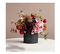 LYLXSF Fiori Artificiali Simulazione Fiore Decorazione Vaso in Vaso idrangea Tulipano Bouquet Falsa Fiore Che Tiene Oggetti di tiro a Fiori Adatti per Il Soggiorno