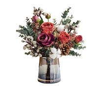 LYLXSF Fiori Finti Esterni Fiori Artificiali Piante finte Che Tiene Bouquet Simulazione Fiori di Decorazione Tavolo Che Imposta Fiori Finti Soggiorno Fiori Artificiali all'aperto (Colore: a)