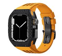 LYLXSF Guarda il kit di modifica della banda , per 44mm 45mm , Custodia in fibra di carbonio per IWatch Series 8 7 6 5 4 SE , Sports Elash Watch Band Mod Kit