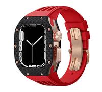 LYLXSF Guarda il kit di modifica della banda , per 44mm 45mm , Custodia in fibra di carbonio per IWatch Series 8 7 6 5 4 SE , Sports Elash Watch Band Mod Kit