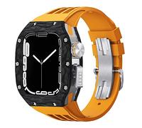 LYLXSF Guarda il kit di modifica della banda , per 44mm 45mm , Custodia in fibra di carbonio per IWatch Series 8 7 6 5 4 SE , Sports Elash Watch Band Mod Kit