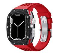 LYLXSF Guarda il kit di modifica della banda ， per 44mm 45mm ， Custodia in fibra di carbonio per IWatch Series 8 7 6 5 4 SE ， Sports Elash Watch Band Mod Kit