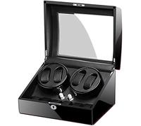 LYLXSF Guarda la Scatola Winder per 4+6 Orologi Automatici Adattatore Caso Caso AC e Accessori per Motori silenziosi a Batteria, D,
