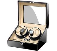 LYLXSF Guarda la Scatola Winder per 4+6 Orologi Automatici Adattatore Caso Caso AC e Accessori per Motori silenziosi a Batteria, D,