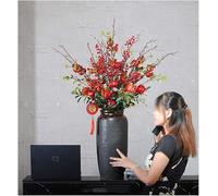 LYLXSF Orchide Fiori Artificiali Fiori Artificiali in plastica Schiuma di plastica Melograno Fiori Finti Decorazioni per Matrimoni Decorazioni per Matrimoni Disposizione Floreale Finole Look Naturale