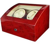LYLXSF Orologio Automatico Orologio 4 + 6 scatole di stoccaggio per 10 Orologi - Accessori Rossi + Beige,