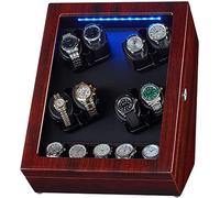 LYLXSF Scatola di avvolgitore per Orologi Automatici per 8 Orologi + 5 accumulo 5 Accessori per la Custodia per Orologi in Legno silenziosi, b, B,