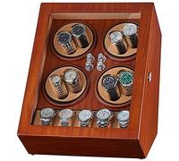 LYLXSF Scatola di avvolgitore per Orologi Automatici per 8 Orologi + 5 accumulo 5 Accessori per la Custodia per Orologi in Legno silenziosi, b, B,