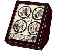 LYLXSF Scatola di avvolgitore per Orologi Automatici per 8 Orologi + 5 accumulo 5 Accessori per la Custodia per Orologi in Legno silenziosi, b, B,