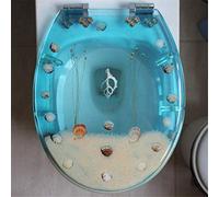 LYLXSF Sedile del Bagno meccanismo di Chiusura Morbida o/v/u Copertura del Bagno a Forma di Fissaggio Doppio Maga