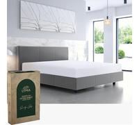 LYMA Bedding - Set di lenzuola con angoli elasticizzati con certificazione Oeko-TEX, in tessuto Nanoplush spazzolato, ultra morbido, traspirante, per materassi di altezza fino a 35 cm (bianco, 200 x