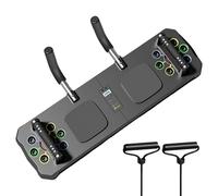 LYMGRZ Pushup Board - Attrezzatura per l'allenamento della Forza Ab Board | Tavola per Flessioni con Corda di trazione e Timer | Tavola per Flessioni con Maniglia Antiscivolo | Attrezzatura per PIL