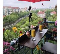 LYMGRZ Tavolo sospeso Regolabile per ringhiera del Balcone - Scrivania da Bar Pieghevole per Esterni e ripiano per Il tè, Tavolo Multifunzionale per Il Tempo Libero, Design Commerciale con Altezza