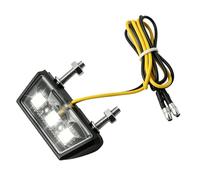 LYMISPIYA Luce targa moto LED 12 V universale IP67 impermeabile 3 SMD chip mini LED targa 4,3 x 3,5 cm scooter quad ATV, luce targa LED installazione 2 cavi porta targa moto robusta