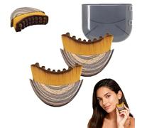 Lymphatic Contour Face Brush, Lymphatic Face Brush Soft Dry Brushing Beauty Tool Jawline, Chin & Facial Sculpting Designed to Fit Precisely and Relieve Fatigue (2Pcs)