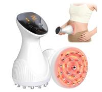 Lymphatic Drainage Massager Helps Reduce Stretch Marks & Cellulite, 12 Level Anti Cellulite Massage Tool & Body Sculpting Machine, with Heat & Vibration for Legs, Arms, Belly