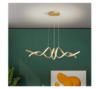 LYMSXAZOU Plafoniera a LED dimmerabile per Soggiorno, Tavolo da Pranzo, con Telecomando e Altezza Regolabile, Illuminazione per Interni.