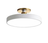 LYMSXAZOU Plafoniera LED Semi-incassata Macaron Round, Moderna in Ferro battuto, per cameretta, Camera da Letto, corridoio, Luce Bianca + Neutra - 50 cm 40 W