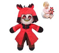 LYNBLY Peluche Hazbins Hotel, 22 cm Alastor Peluche, Hazbin Stuffed Toy, Hazbin Hotel Plush, Angel Dust Per Peluche, Alastor Anime Figure Doll per Bambini Adulti e Fan Gift