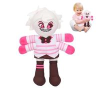 LYNBLY Peluche Hazbins Hotel, 25 cm Alastor Peluche, Hazbin Stuffed Toy, Hazbin Hotel Plush, Angel Dust Per Peluche, Alastor Anime Figure Doll per Bambini Adulti e Fan Gift